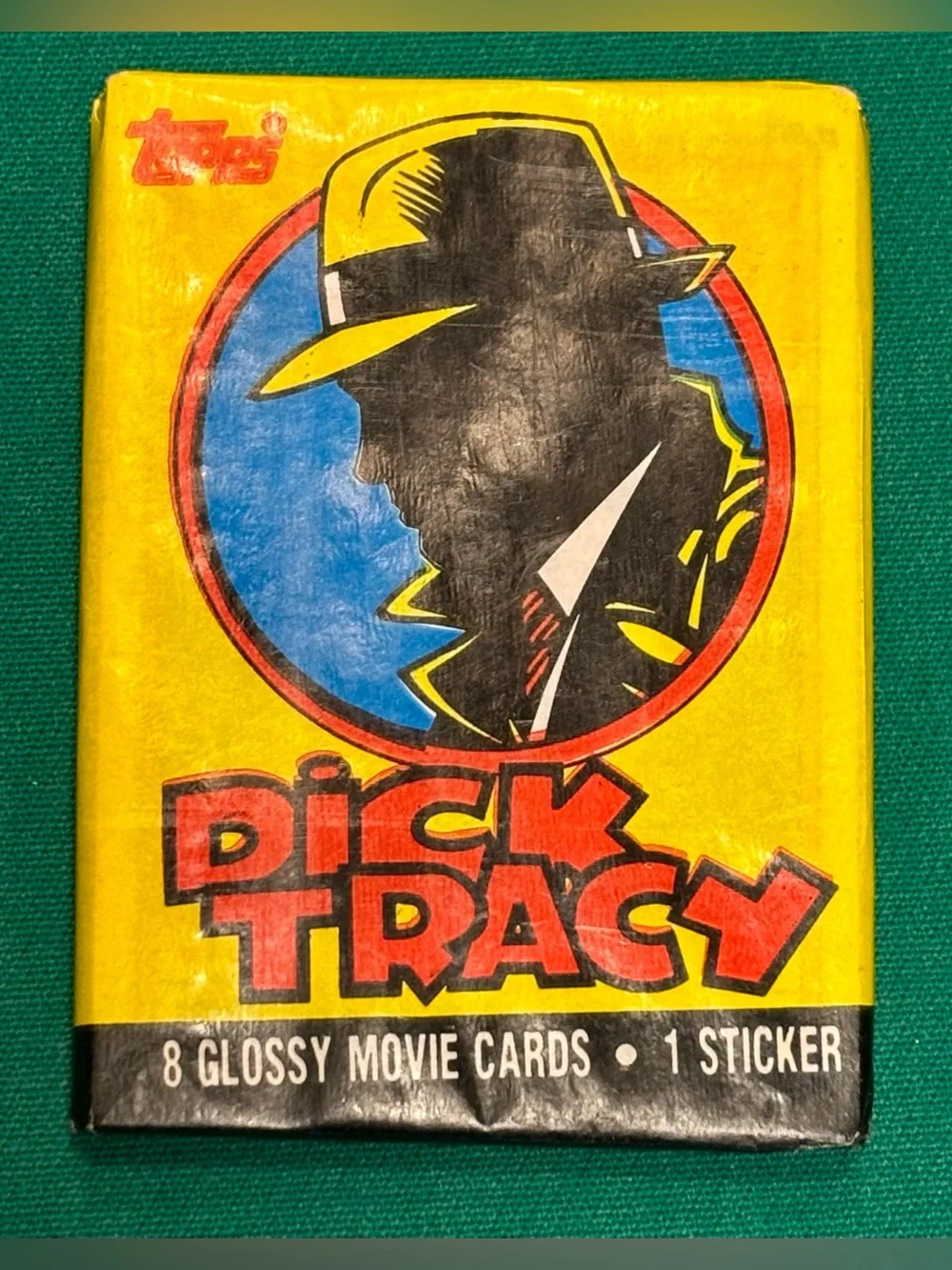 DICK TRACY | TOPPs | Trading Cards Sealed Pack 8 Cards 1 Sticker | VTG 1990